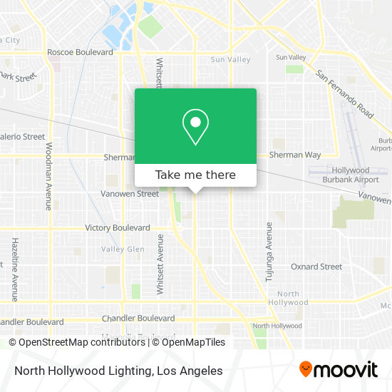 North Hollywood Lighting map