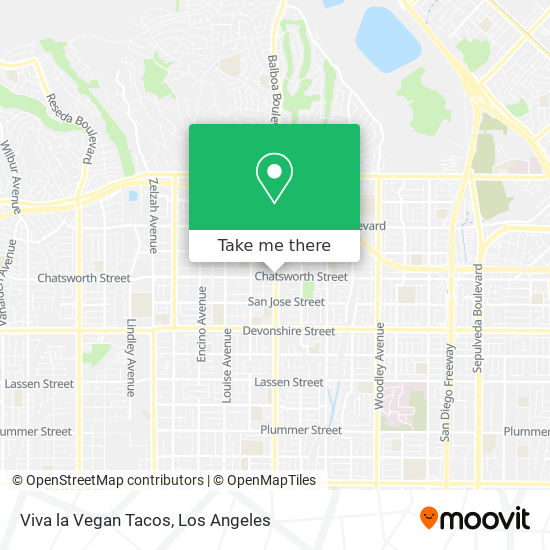Viva la Vegan Tacos map