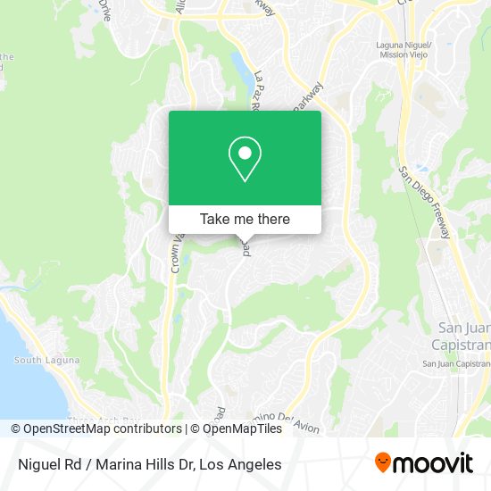 Niguel Rd / Marina Hills Dr map