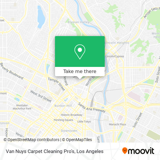 Van Nuys Carpet Cleaning Pro's map