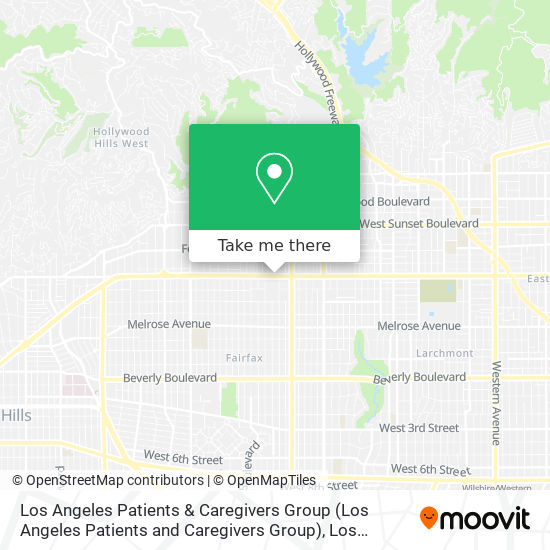 Los Angeles Patients & Caregivers Group map