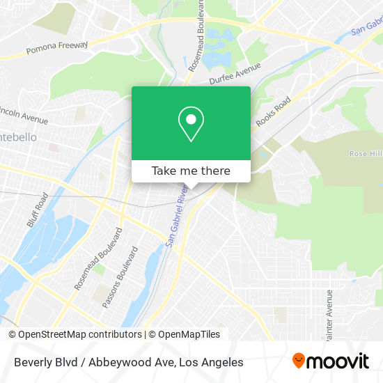 Beverly Blvd / Abbeywood Ave map