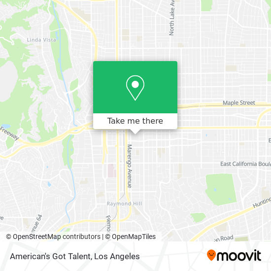 American's Got Talent map