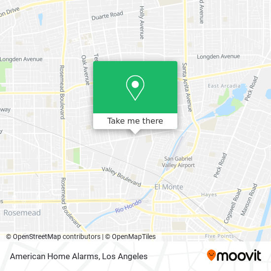Mapa de American Home Alarms