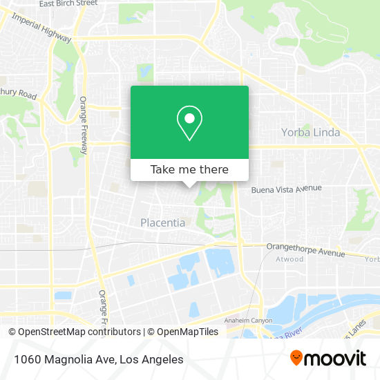 Mapa de 1060 Magnolia Ave