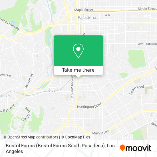 Bristol Farms (Bristol Farms South Pasadena) map