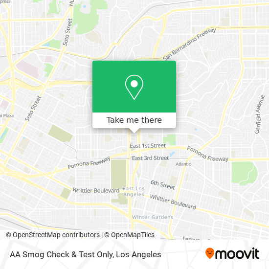 Mapa de AA Smog Check & Test Only