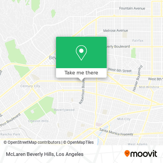 McLaren Beverly Hills map