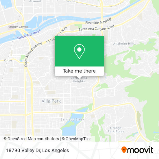 Mapa de 18790 Valley Dr