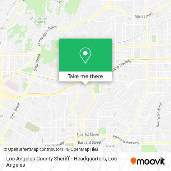 Mapa de Los Angeles County Sheriff - Headquarters