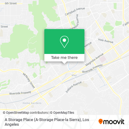 A Storage Place (A-Storage Place-la Sierra) map