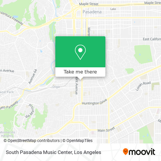 Mapa de South Pasadena Music Center