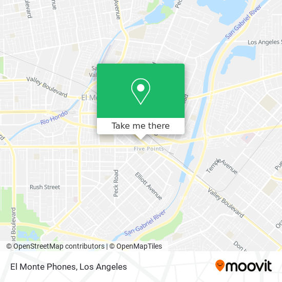 El Monte Phones map