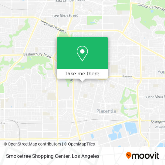 Mapa de Smoketree Shopping Center