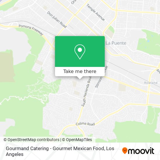 Mapa de Gourmand Catering - Gourmet Mexican Food
