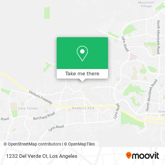 Mapa de 1232 Del Verde Ct