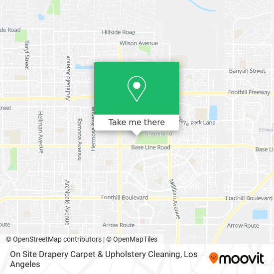 On Site Drapery Carpet & Upholstery Cleaning map