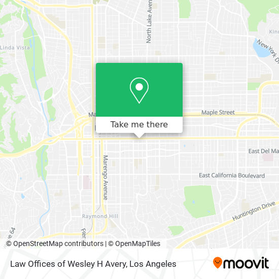 Mapa de Law Offices of Wesley H Avery