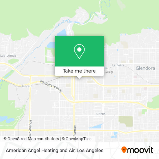 Mapa de American Angel Heating and Air