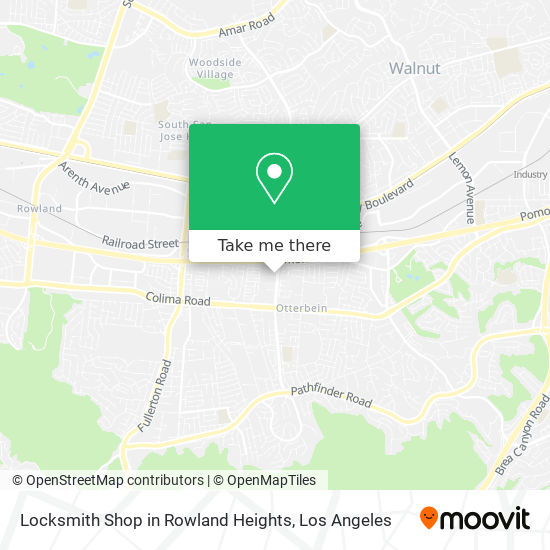 Locksmith Shop in Rowland Heights map