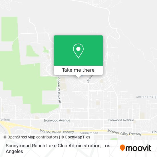 Sunnymead Ranch Lake Club Administration map