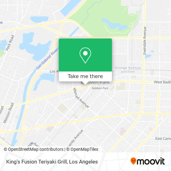 Mapa de King's Fusion Teriyaki Grill