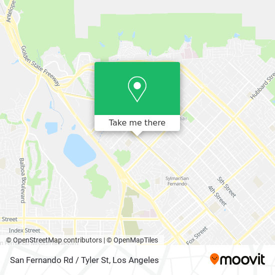 San Fernando Rd / Tyler St map