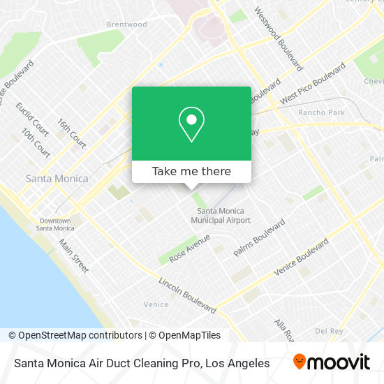 Mapa de Santa Monica Air Duct Cleaning Pro