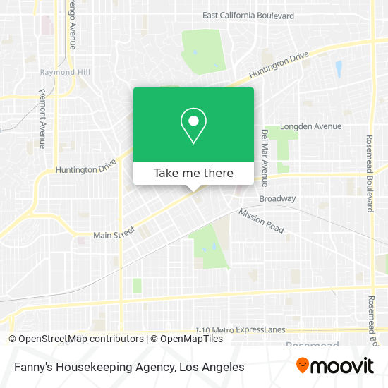 Fanny's Housekeeping Agency map