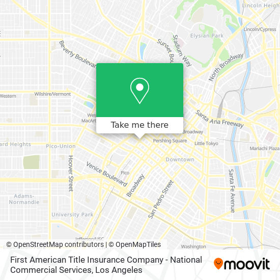 First American Title Insurance Company - National Commercial Services map