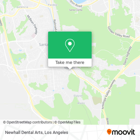 Mapa de Newhall Dental Arts