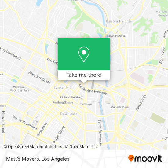 Matt's Movers map