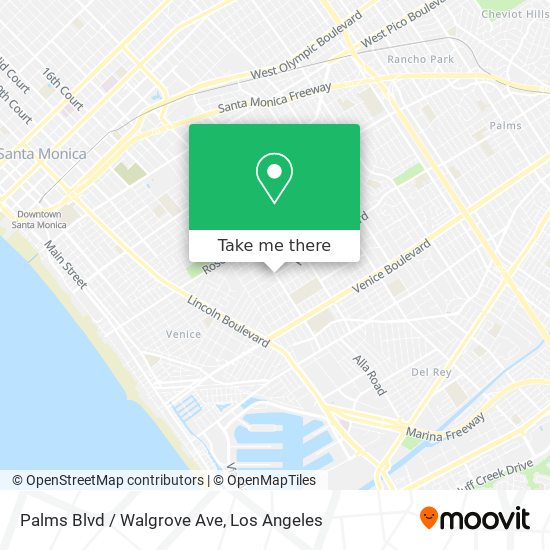 Mapa de Palms Blvd / Walgrove Ave