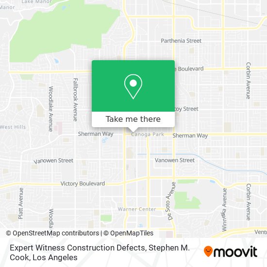 Mapa de Expert Witness Construction Defects, Stephen M. Cook