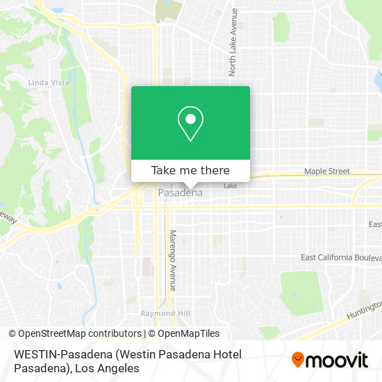 Mapa de WESTIN-Pasadena (Westin Pasadena Hotel Pasadena)