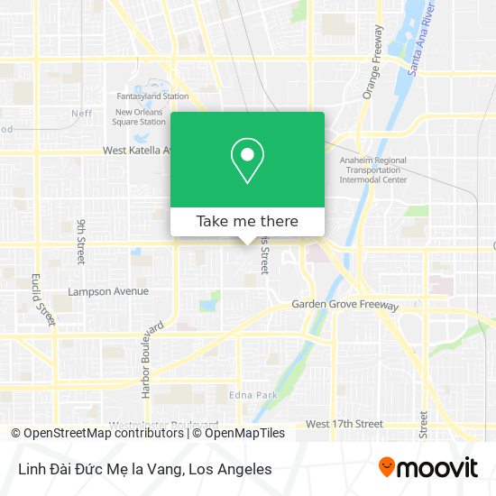 Linh Đài Đức Mẹ la Vang map