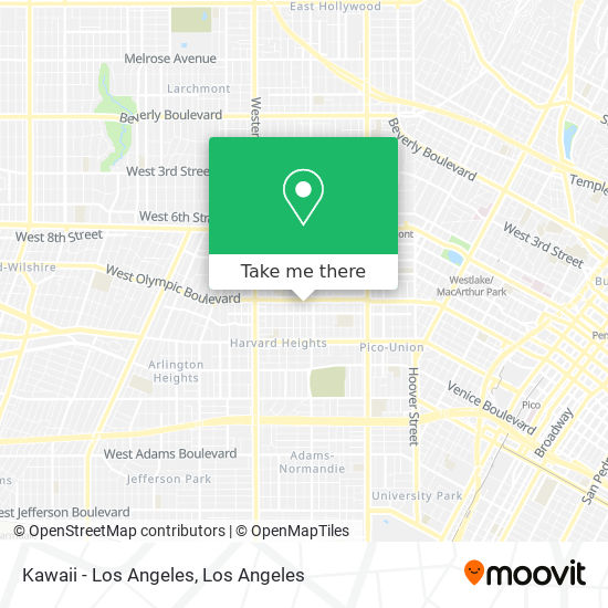 Mapa de Kawaii - Los Angeles