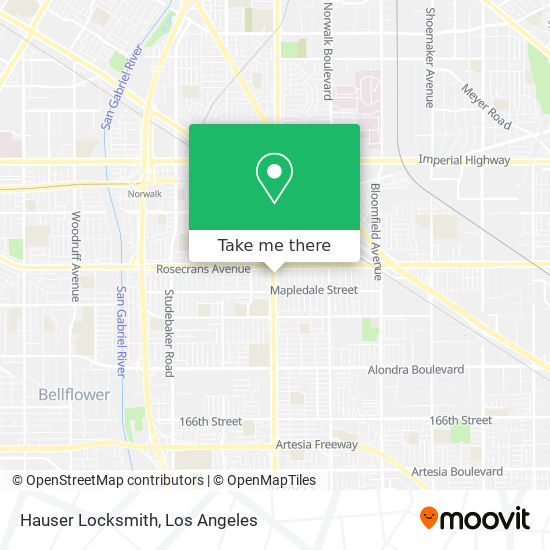 Hauser Locksmith map