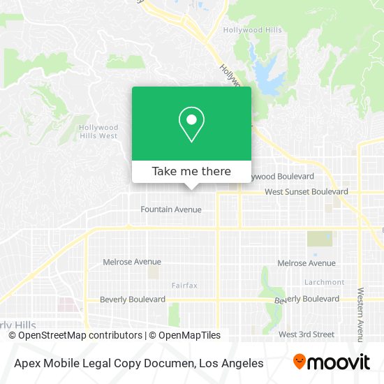 Mapa de Apex Mobile Legal Copy Documen