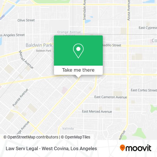 Law Serv Legal - West Covina map