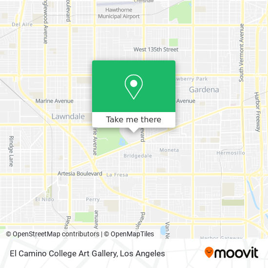 El Camino College Art Gallery map