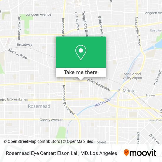 Mapa de Rosemead Eye Center: Elson Lai , MD