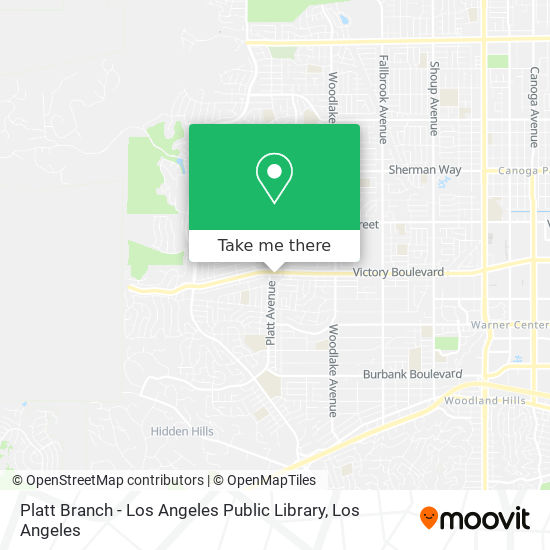Mapa de Platt Branch - Los Angeles Public Library