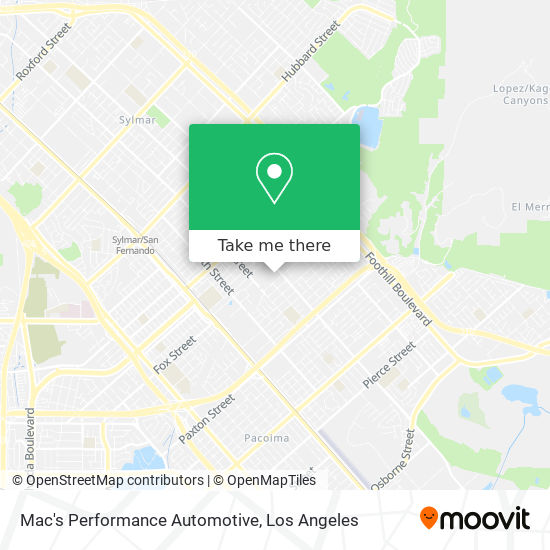 Mapa de Mac's Performance Automotive