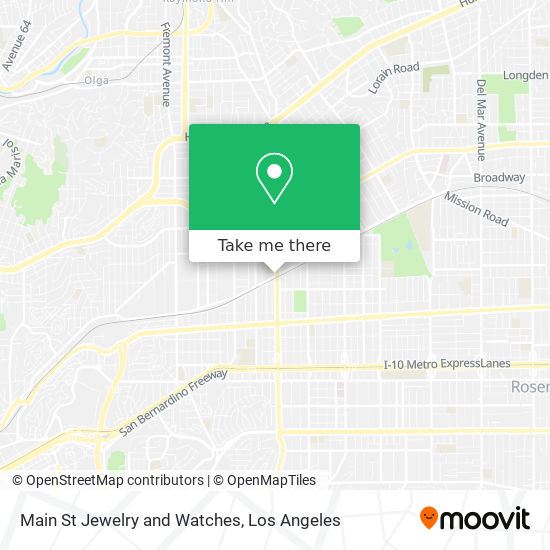 Main St Jewelry and Watches map