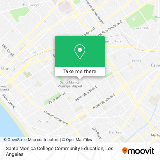 Mapa de Santa Monica College Community Education