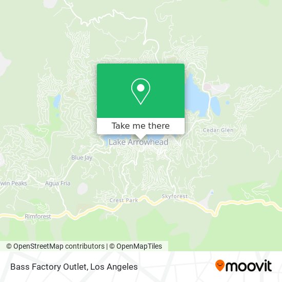 Bass Factory Outlet map