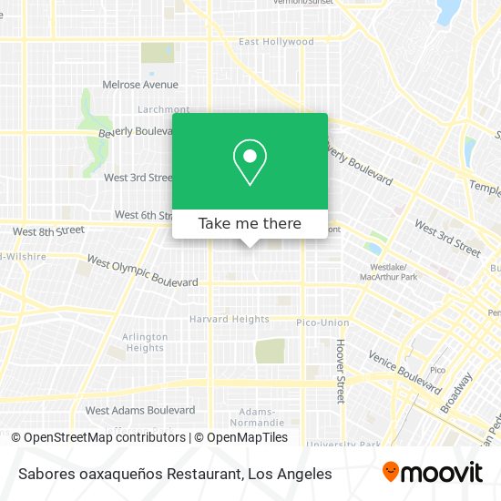 Sabores oaxaqueños Restaurant map