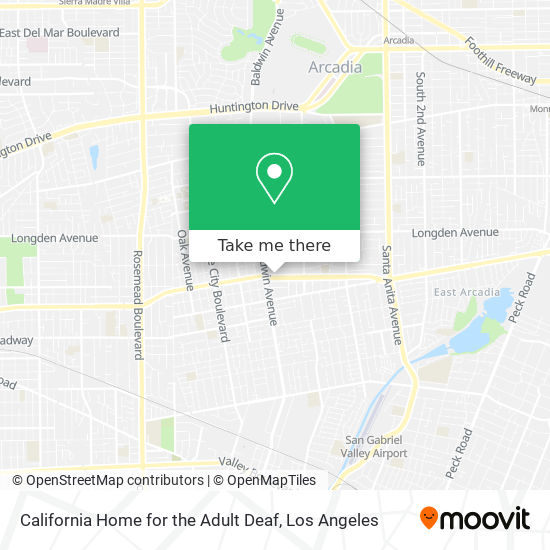 Mapa de California Home for the Adult Deaf