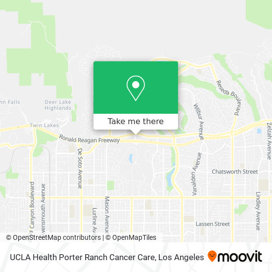 Mapa de UCLA Health Porter Ranch Cancer Care